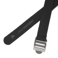 And Wander Stretch Tape Belt Black -handbag shop And Wander Stretch Tape Belt Black 21582 4