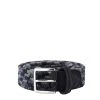 Andersons B0667 Woven Wool Belt Navy / Blue / Grey -handbag shop Andersons B0667 Woven Wool Belt Navy Blue Grey Andersons 1658715238