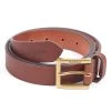 Barbour Pull Up Leather Belt Dark Tan -handbag shop BarbourPullUpLeatherBelt DarkTan