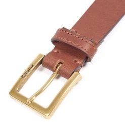 Barbour Pull Up Leather Belt Dark Tan -handbag shop BarbourPullUpLeatherBelt DarkTan2
