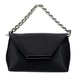 ADELE BLACK SATIN PURSE