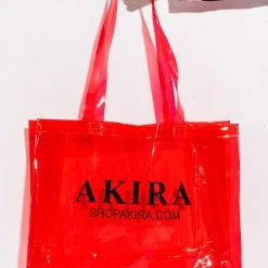 AKIRA PVC SHOPPING BAG -handbag shop akira pvc shopping bag red 1 1 c1