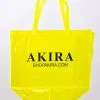 AKIRA PVC XXL SHOPPING BAG -handbag shop akira pvc xxl shopping bag neon yellow 2 2