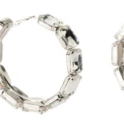 ALL BLING EVERYTHING HOOP 8 ALL BLING EVERYTHING HOOP -handbag shop all bling everything hoop silver 4 4