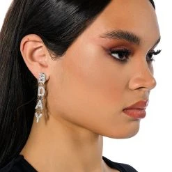 ALL EYES ON ME RHINESTONE DROP EARRINGS