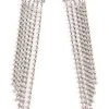 ALL THAT GLITTERS CASCADING RHINESTONE EARRINGS -handbag shop all that glitters cascading rhinestone earrings silver 2 2