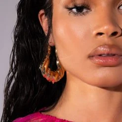 ALL THAT JAZZ HOOPS -handbag shop all that jazz hoops gold 1 1