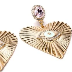 ALWAYS WATCHING STATEMENT DROP EARRINGS -handbag shop always watching statement drop earrings gold 3 3