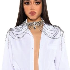 ATE THAT RHINESTONE SHOULDER HARNESS