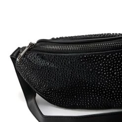 AZURE BLACK FANNY PACK -handbag shop azure black fanny pack black 4 4