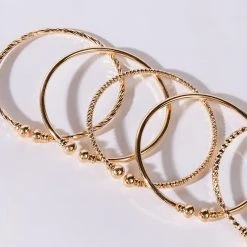 BABY BANGLE SET -handbag shop baby bangle set gold 4 4