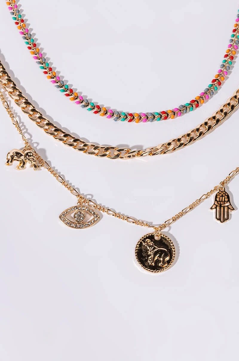 LUCKY CHARMS NECKLACE SET 4 LUCKY CHARMS NECKLACE SET - Image 2