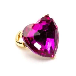 BE MY BABY STATEMENT COCKTAIL RING -handbag shop be my baby statement cocktail ring pink 4 4