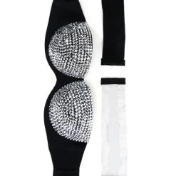 BEDAZZLE STRAPLESS SUPPORT BRA B CUP