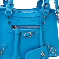 BERNADETTA STRAPPY BLUE BAG -handbag shop bernadetta strappy blue bag blue 4 4