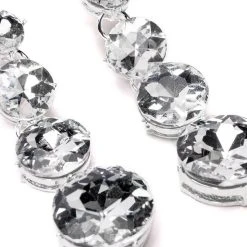 BETTER BELIEVE EMBELLISHED DROP EARRINGS -handbag shop better believe embellished drop earrings silver 3 3