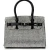 BLING IT OUT KELLY BAG -handbag shop bling it out kelly bag black silver 2 2