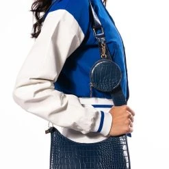 BLUE DREAMS CROC BAGUETTE PURSE SET -handbag shop blue dreams croc baguette purse set navy 1 1