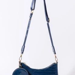 BLUE DREAMS CROC BAGUETTE PURSE SET
