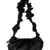 BUBBLE POP ELECTRIC SATIN SHOULDER BAG -handbag shop bubble pop electric satin shoulder bag black 2 2