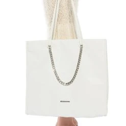BUZZING WHITE TOTE BAG