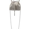 CADENCE EMBELLISHED SILVER BUCKET BAG -handbag shop cadence embellished silver bucket bag silver 2 2 c1