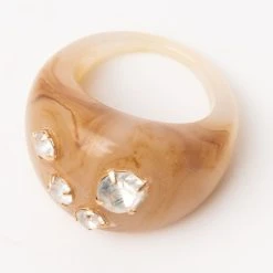 CANDYLAND STATEMENT RING -handbag shop candyland statement ring brown 3