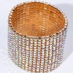 CHAMPION 15 LINE STRETCH BRACELET -handbag shop champion 15 line stretch bracelet gold ab 3 3