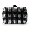 CHECK ME OUT SQUARE MIRROR CLUTCH -handbag shop check me out square mirror clutch black silver 2 2