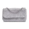 CHECKED OUT RHINESTONE FANNY PACK -handbag shop checked out rhinestone fanny pack silver 4 4
