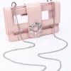 CLEAR NUDE EMBELLISHED PURSE 1 CLEAR NUDE EMBELLISHED PURSE -handbag shop clear nude embellished purse clear 2