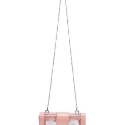 CLEAR NUDE EMBELLISHED PURSE -handbag shop clear nude embellished purse clear 3 3