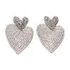 CROSS MY HEART EMBELLISHED EARRINGS 2 CROSS MY HEART EMBELLISHED EARRINGS -handbag shop cross my heart embellished earrings silver 2 2