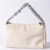 DESTINY RHINESTONE STRAP WHITE PURSE