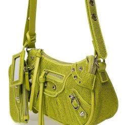 handbag shop -handbag shop elegant embellished bag in green green 3 3