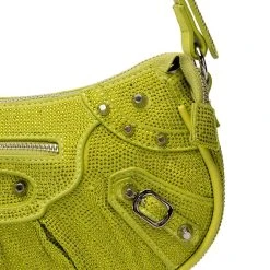 ELEGANT EMBELLISHED BAG IN GREEN -handbag shop elegant embellished bag in green green 5 5