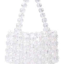 ENCHANTED BEADED BAG IN CLEAR