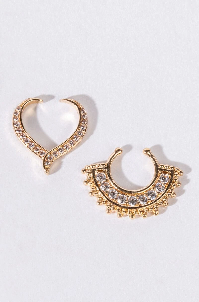 ESME FAUX SEPTUM RING SET 3 ESME FAUX SEPTUM RING SET