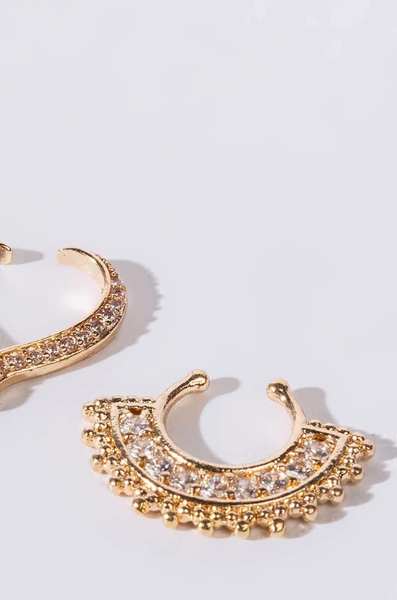 ESME FAUX SEPTUM RING SET 4 ESME FAUX SEPTUM RING SET - Image 2