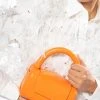 EVERLY PU BOX BAG IN ORANGE -handbag shop everly pu box bag in orange orange 1 1