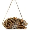 EYE OF THE TIGER RHINESTONE CLUTCH