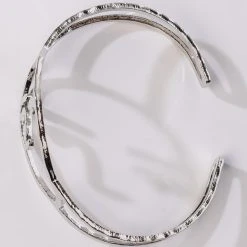 FACE IT BRACELET CUFF -handbag shop face it bracelet cuff silver 4 4