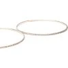 FINE LINE ROSE GOLD 80MM RHINESTONE HOOP