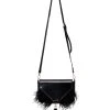FOXTROT FEATHER BAG -handbag shop foxtrot feather bag black 2 2