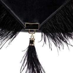 FOXTROT FEATHER BAG -handbag shop foxtrot feather bag black 5 5