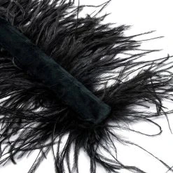GATSBY FEATHER SLAP BRACELET -handbag shop gatsby feather slap bracelet black 4 4