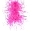 GATSBY FEATHER SLAP BRACELET IN PINK -handbag shop gatsby feather slap bracelet pink 2 2