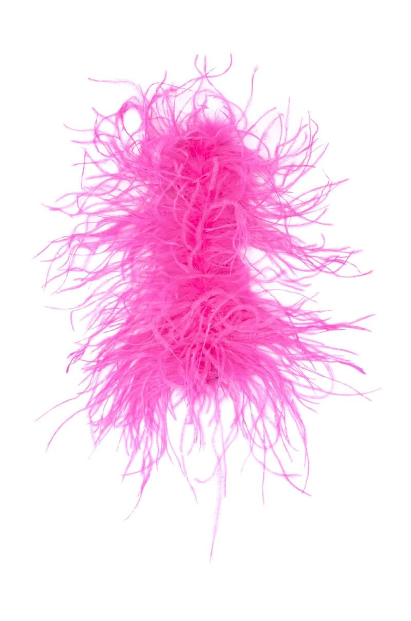 GATSBY FEATHER SLAP BRACELET IN PINK 3 GATSBY FEATHER SLAP BRACELET IN PINK