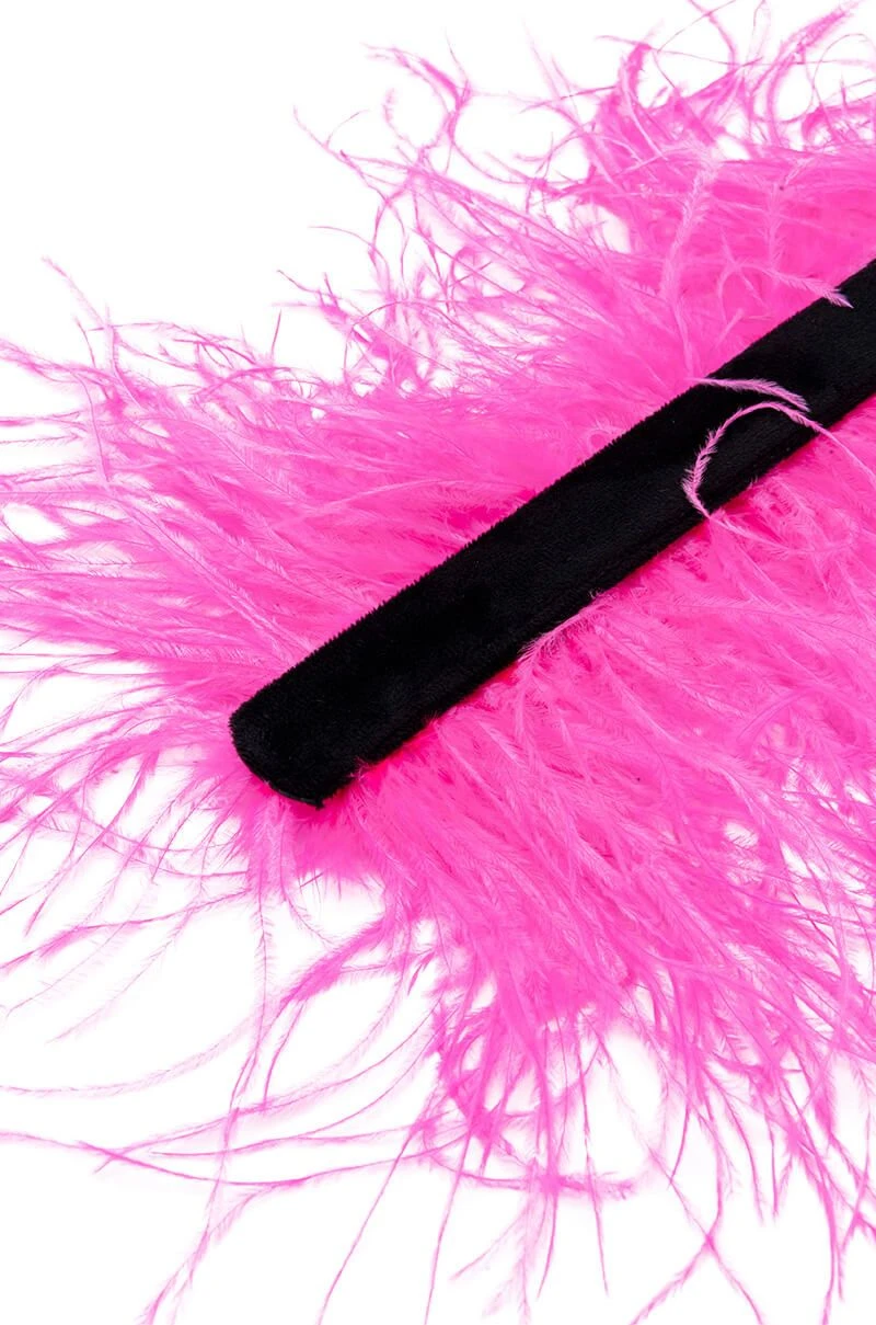GATSBY FEATHER SLAP BRACELET IN PINK 5 GATSBY FEATHER SLAP BRACELET IN PINK - Image 3