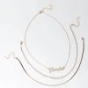 GEMINI LAYER NECKLACE -handbag shop gemini layer necklace gold 2 2